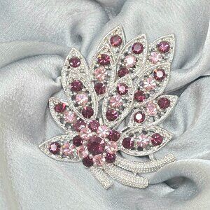 🔥New On Trend Amythest Crystal Cluster Pin